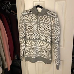 Hooded winter sweater